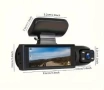 Тройна DVR камера за кола, Повторно видео, Разпознаване на движение, Нощно виждане, снимка 2