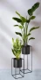 Цветарник Саксия със стойка 2бр комплект Метална поставка, снимка 1