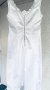 Бяла рокля BENETTON, памук, снимка 10
