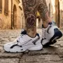 Nike Just Дамски Маратонки👟Дамски Спортни Обувки Найк Джъст - Бяло и Тъмносиньо Код S469, снимка 1
