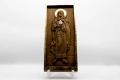 Релефна икона на Св. Богородица с Благодатно Сърце от масивен дъб, снимка 4