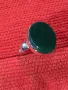 АВТОРСКИ СКЪПОЦЕНЕН СРЕБЪРЕН ПРЪСТЕН СРЕБРО 800 с ШЛИФОВАН ЗЕЛЕН ОНИКС и ЩЕМПЕЛ на ЮВЕЛИРА 47966, снимка 14