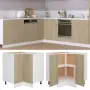 vidaXL Ъглов долен шкаф "Lyon" дъб сонома 75,5x75,5x81,5 см, инженерно дърво, снимка 2