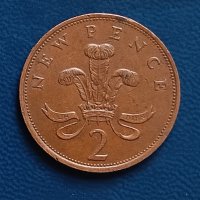 2 пенса Великобритания 1981 Кралица Елизабет II  2 new pence Монета от Обединеното Кралство , снимка 3 - Нумизматика и бонистика - 44247116