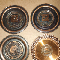 СОЦ стари медни чинии за стена стара медна чиния , снимка 4 - Антикварни и старинни предмети - 40379248