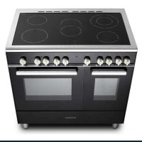 Полупрофесионална електрическа стъклокерамична готварска печка Kenwood CK418SL 90 см Размери 900 x 9, снимка 5 - Печки, фурни - 41334047