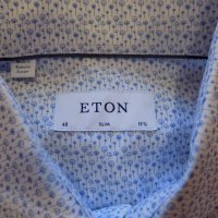 риза eton тениска блуза потник яка оригинална мъжка размер M, снимка 4 - Ризи - 40210335