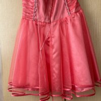 Прасковена бална рокля, размер s, xs, снимка 3 - Рокли - 35840966