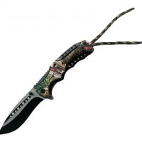 Автоматичен сгъваем нож с паракорд на дръжката 95х215, снимка 1 - Ножове - 41313836