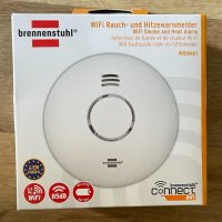Brennenstuhl Connect WiFi  Интелигентен детектор за дим и топлина, снимка 6 - Друга електроника - 42399691