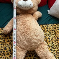 Плюшена кафява мечка , снимка 2 - Плюшени играчки - 41618857
