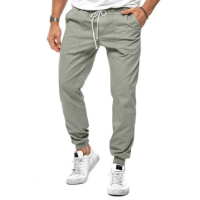 Мъжки ежедневни едноцветни панталони, 5цвята , снимка 6 - Панталони - 44825328