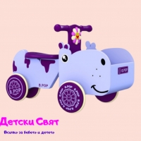 Детска количка за яздене "Хипопотам" със звук и светлина, снимка 1 - Детски велосипеди, триколки и коли - 36067400