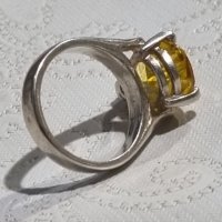 Дамски сребърен пръстен със естествен султанит, снимка 3 - Пръстени - 44343034