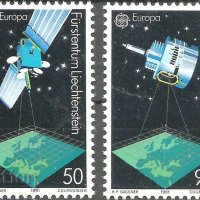 Чисти марки Европа СЕПТ 1991 от Лихтенщайн, снимка 1 - Филателия - 42619885