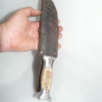  Стар български нож туристически нож -124 , снимка 4 - Други ценни предмети - 36487123