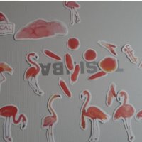Стикери фламинго и перца, снимка 7 - Други - 35934159