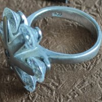 Сребърен пръстен (210), снимка 12 - Пръстени - 44338631