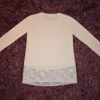 GUESS Women's blouse with lace Sz XS, снимка 9 - Блузи с дълъг ръкав и пуловери - 36058681