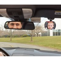 Огледало за бебе в кола, за обратно виждане, с вендуза, 9,5х6 см, снимка 2 - Аксесоари и консумативи - 39427914