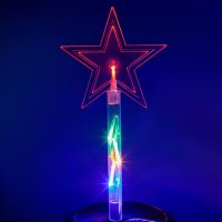 Коледни лампи Звезди, Многоцветни, 24см, снимка 2 - Лед осветление - 42742184