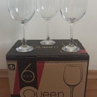 НОВ комплект чаши за вино 58cl/580мл-22, снимка 2 - Чаши - 39626276