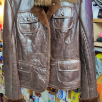 Дамско кожено яке - естествена кожа НОВО, снимка 1 - Палта, манта - 44702274