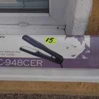 Преса "CROWN - HC-948 CER" керамична за коса работеща, снимка 3 - Преси за коса - 41313009