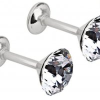 LEORX - 2 бр диамантени ограничители за завеси за стенна врата с куки, цвят: сребро, снимка 6 - Пердета и завеси - 35881922