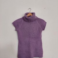 Дамска зимна блуза с къс ръкав и поло яка в размер S, снимка 1 - Блузи с дълъг ръкав и пуловери - 38610657