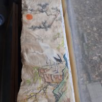 Стара китайска висяща картина върху коприна, снимка 2 - Антикварни и старинни предмети - 39121382
