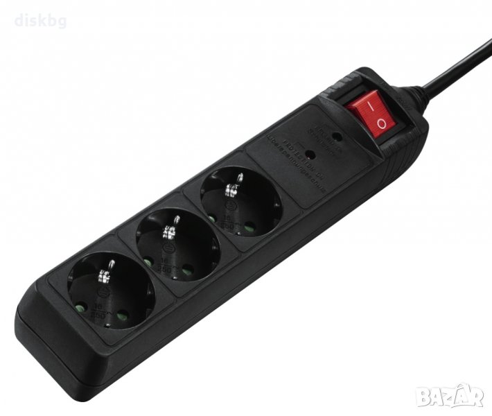 Нов разклонител HAMA, 3 гнезда с ключ, снимка 1