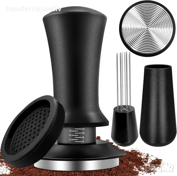 Тампер и бъркалка за кафе 51mm Coffee Tamper, снимка 1