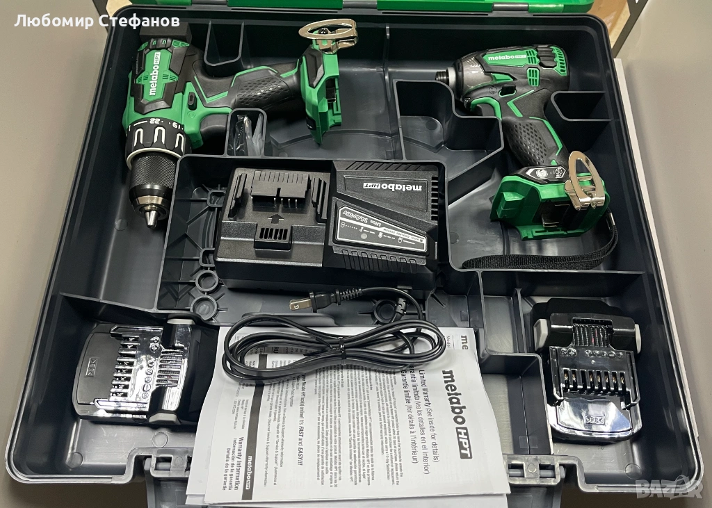 Комплект Metabo HPT DV18DBFL2 / WH18DBDL2  18V, снимка 1