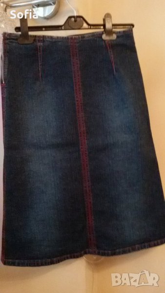 ДЪНКОВИ: пола/ризка и дънки 7/8ми М размер 29номер, снимка 1