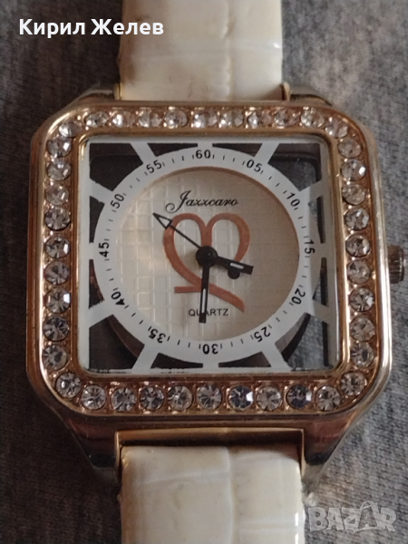 Луксозен дамски часовник с кристали Сваровски JAZZCARO QUARTZ WATER RESIST - 21787, снимка 1