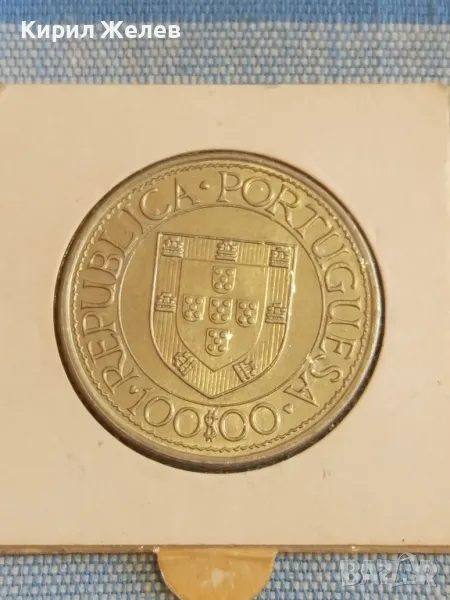 Монета 100 ескудос 1988г. Португалия Бертоломео Диас Велик откривател 24404, снимка 1