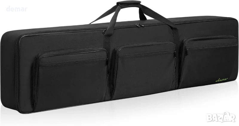 OUUTMEE Калъф за 88-клавишен синтезатор с 10 мм памучен плат (137 x 18 x 34 см), снимка 1