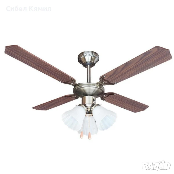 Вентилатор 42'' Muhler, таванен, осветление, снимка 1