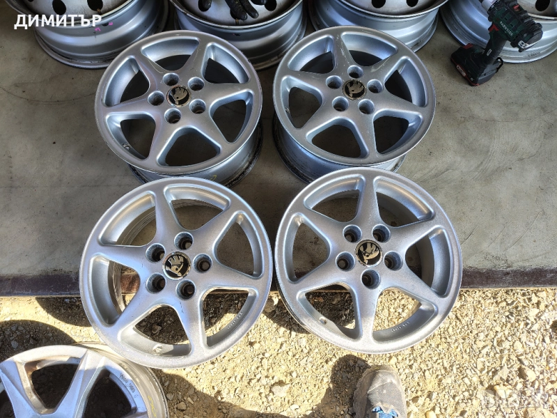 4бр.АЛУМИНИЕВИ ДЖАНТИ 14ки за SKODA 5x100 6J ET37, снимка 1