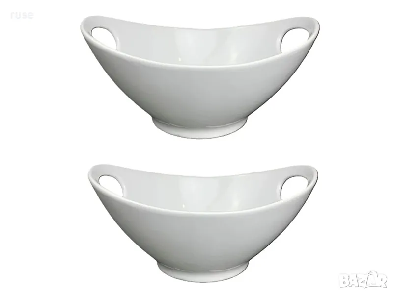 НОВИ! Комплект купи за сервиране 2 броя порцелан, снимка 1