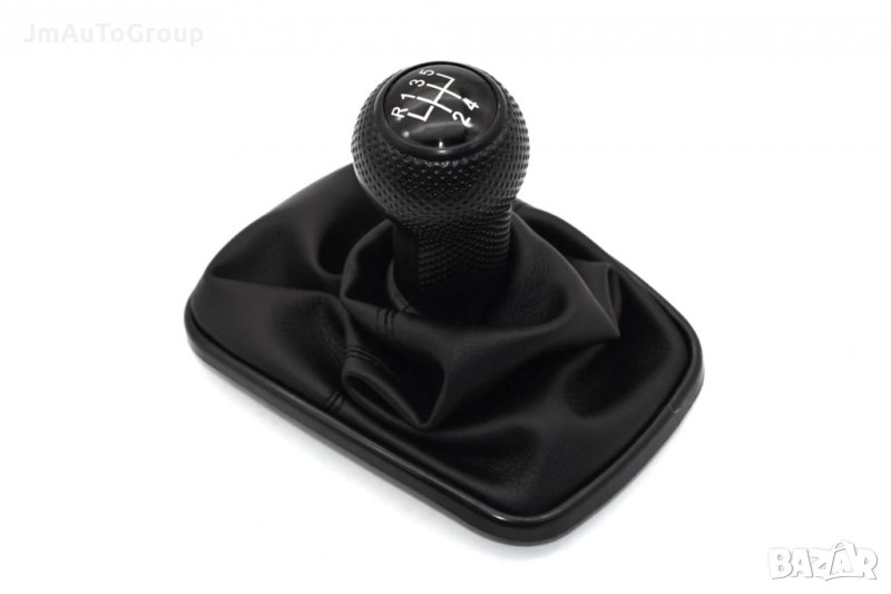 Топка за скоростен лост 5 скорости с маншон за Volkswagen Golf IV 1998-2004 с черна лайсна, снимка 1