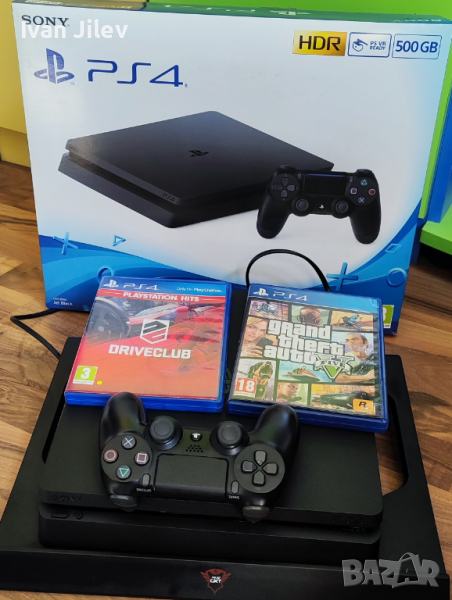 Playstation 4 slim 500 GB + игри и охладител , снимка 1