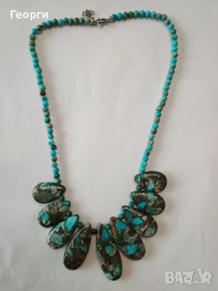 Огърлица от морски седимент яспис, снимка 1