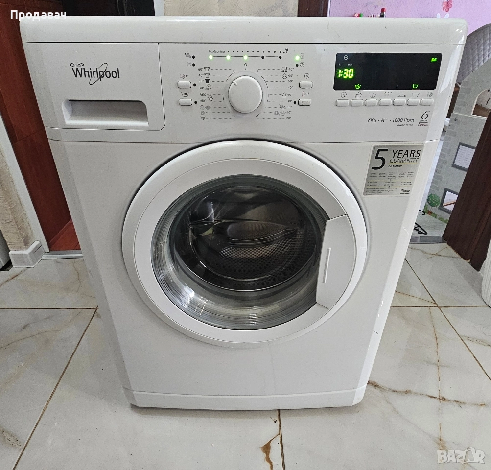 Пералня Whirlpool A++, снимка 1