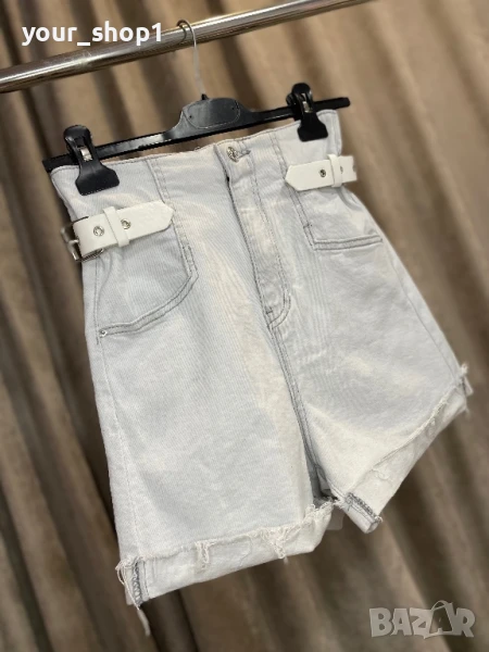 Къси сиви дънкови панталони , снимка 1