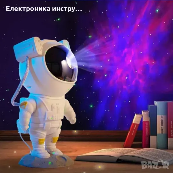 КосмонавтАстронавт 3D проектор детска лампаЕднорог проектор, снимка 1