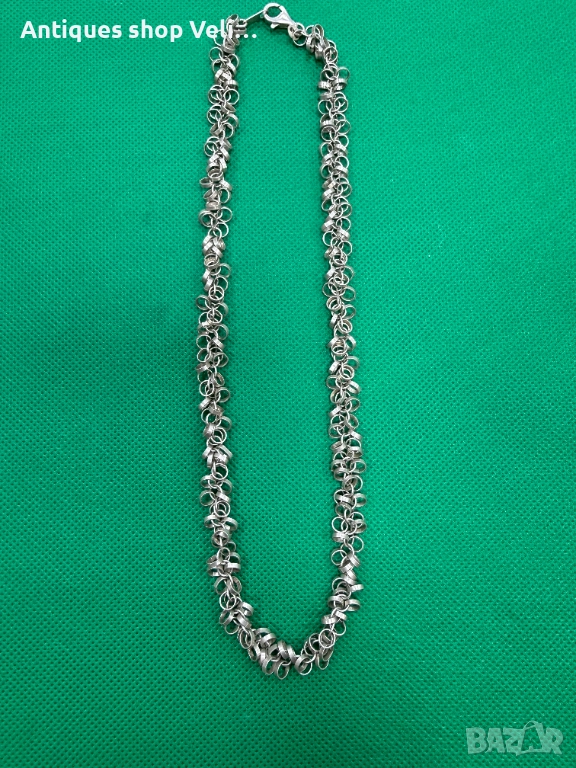 Сребърно колие №7708, снимка 1