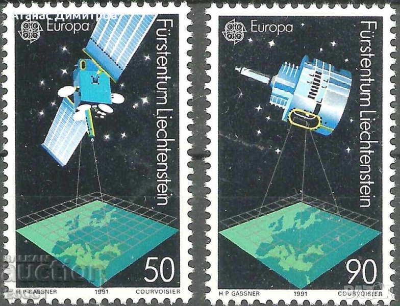 Чисти марки Европа СЕПТ 1991 от Лихтенщайн, снимка 1
