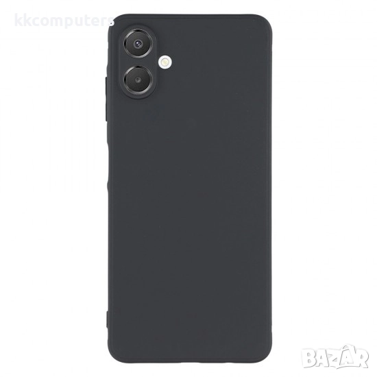 Силиконов кейс iPaky матиран, За Samsung Galaxy A07, Черен и Протектор, снимка 1